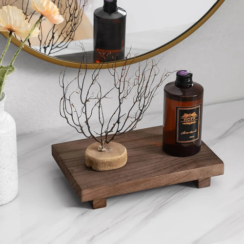plateau en bois pour décoration de salle de bain et cuisine - vue 2 sur 8