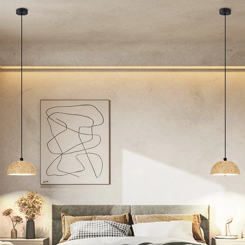 suspension led naturelle pour décoration intérieure moderne - vue 4 sur 6