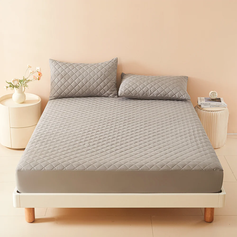 1pc 3D Air Fabric Thick Mattress Cover, 100% Waterproof Mattress Protector, Soft and Breathable Fitted Bed Sheet (No Pillowcase) - vue 9 sur 9