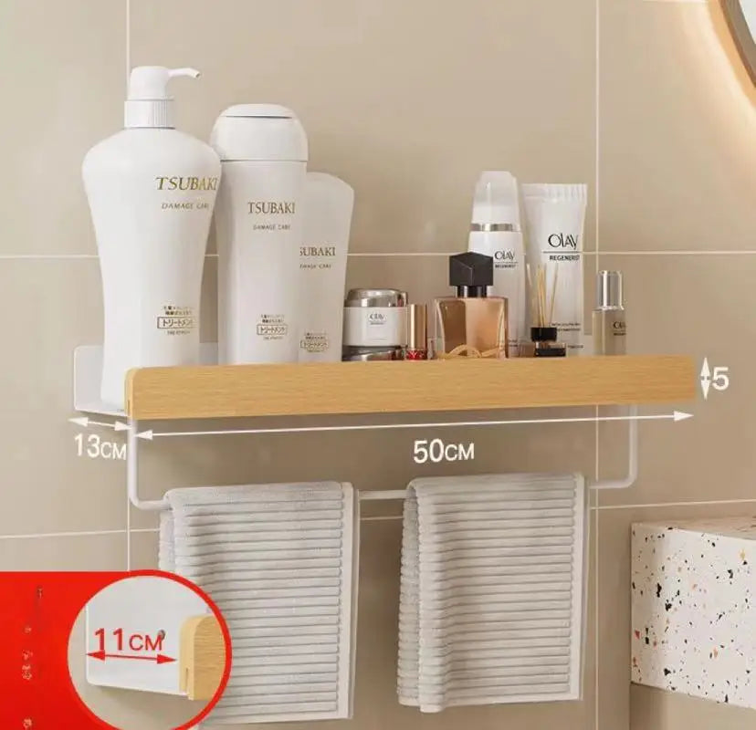 étagère en hêtre étanche pour rangement cuisine et salle de bain - vue 19 sur 20