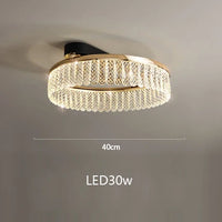 Lustre rond LED plafonnier intérieur lampara De Techo plafonnier De luxe 	 pour la saison pour la décoration intérieure