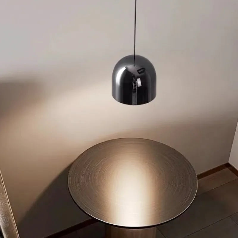 Moderne LED Lustre Lumière Restaurant Bar Hôtel Minimaliste Tête Unique Suspension Salon Chevet Allée Plafonniers - vue 7 sur 11