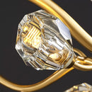 lustre led en cristal moderne de luxe pour éclairage intérieur