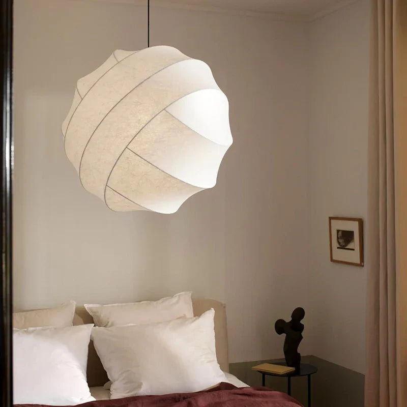 suspension en soie wabi sabi pour décoration intérieure moderne - vue 5 sur 9