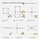 Nordic minimalist chandelier for modern restaurant and bar