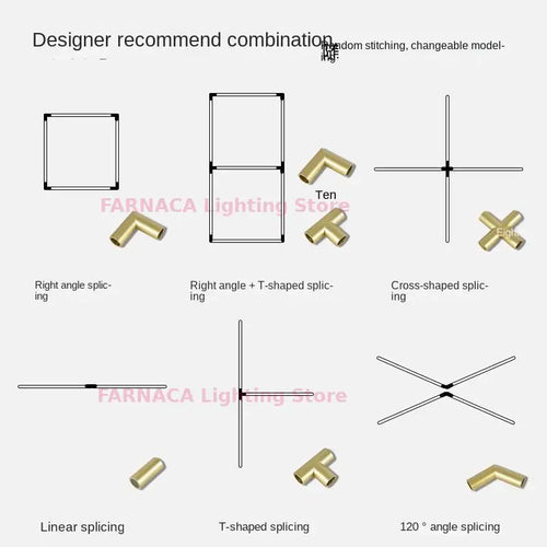 Nordic minimalist chandelier for modern restaurant and bar - vue 6 sur 15