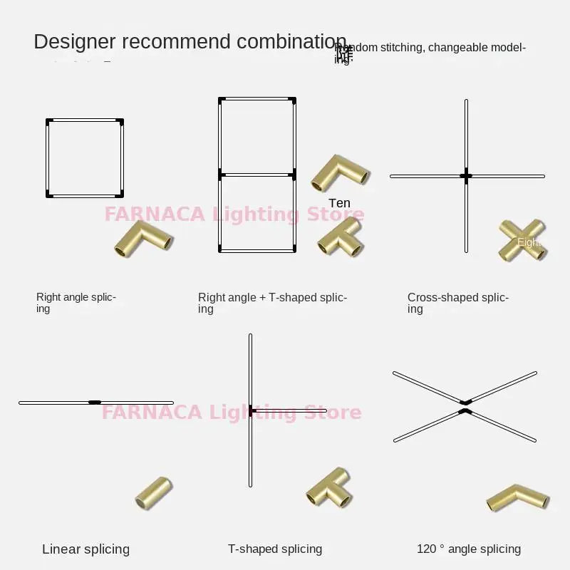 Nordic minimalist chandelier for modern restaurant and bar - vue 5 sur 15