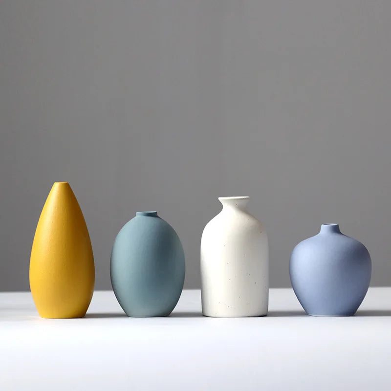 vase en céramique pour fleurs sèches décoration nordique créative - vue 6 sur 10