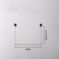 Nordic minimalist LED pendant light aluminium design
