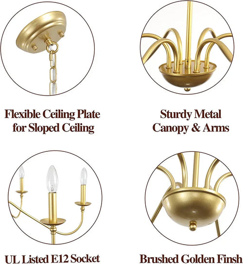 lustre décoratif américain pour intérieur élégant et moderne