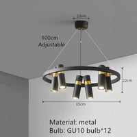 Kitchen Island Hanging Spotlight Living Room Pendant Lamp Ceiling Chandelier Suspension