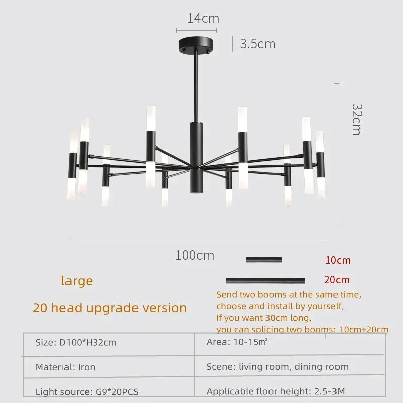 suspension moderne en acrylique pour décoration intérieure élégante - vue 15 sur 18