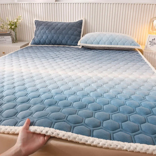 surmatelas doux pour étudiants en peluche pour lit simple ou double - vue 11 sur 18
