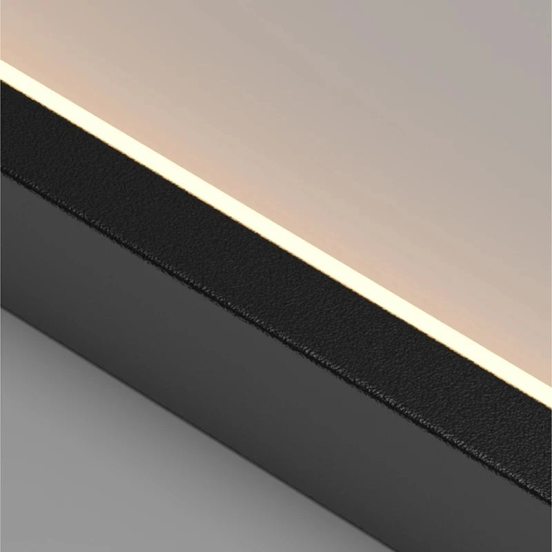 Grand lustre Or noir LED maison intérieur salon escalier Hall rectangulaire - vue 6 sur 15