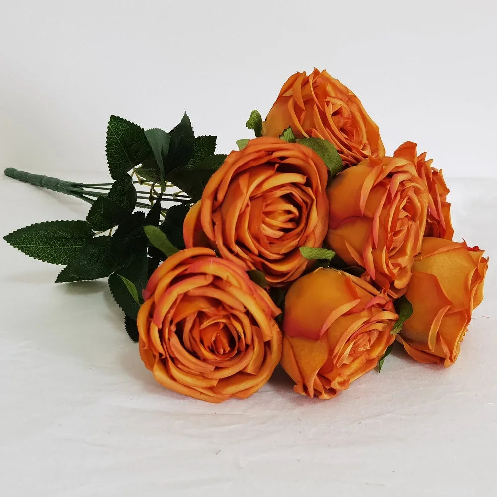 bouquet de roses artificielles pour mariage et décoration jardin - vue 4 sur 10