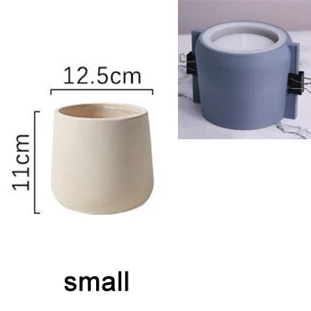 Large Size Planter Pot Mold Concrete  Planter Pot Silicone Molds DIY Clay Plaster Mold Creative Flower Pot Silicon Molds - vue 9 sur 10