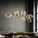 lustre nordique doré suspension créative pour hôtel