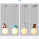 suspension design animal pour enfants cheval ours lapin baleine