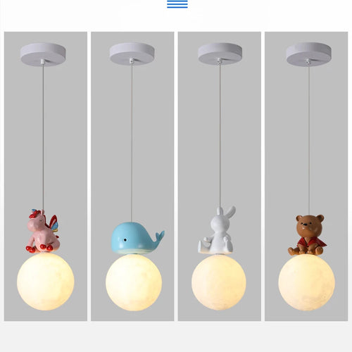 suspension design animal pour enfants cheval ours lapin baleine