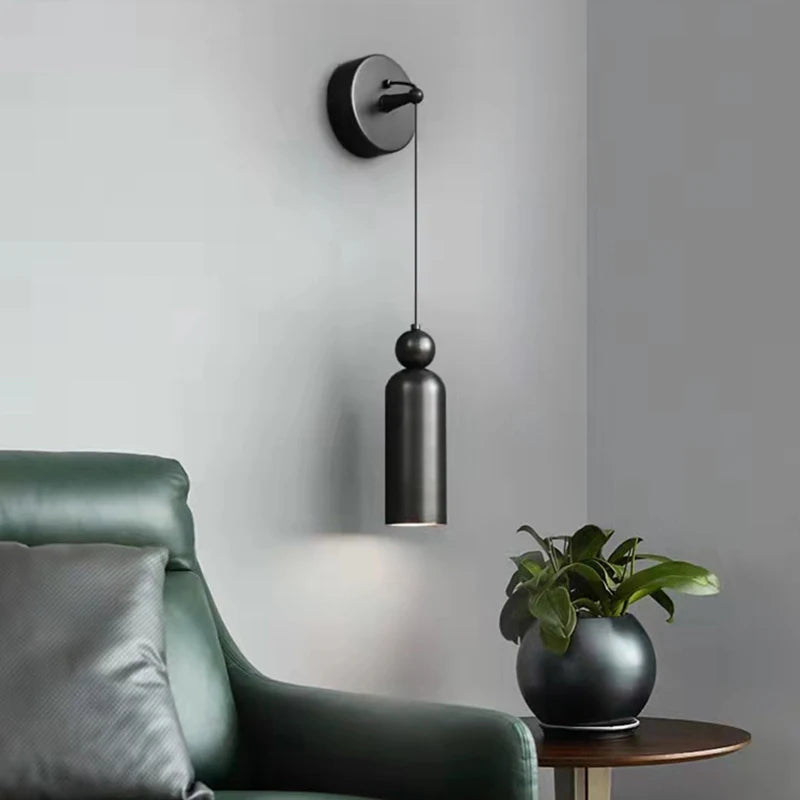 applique murale minimaliste à fil réglable et éclairage moderne - vue 5 sur 8