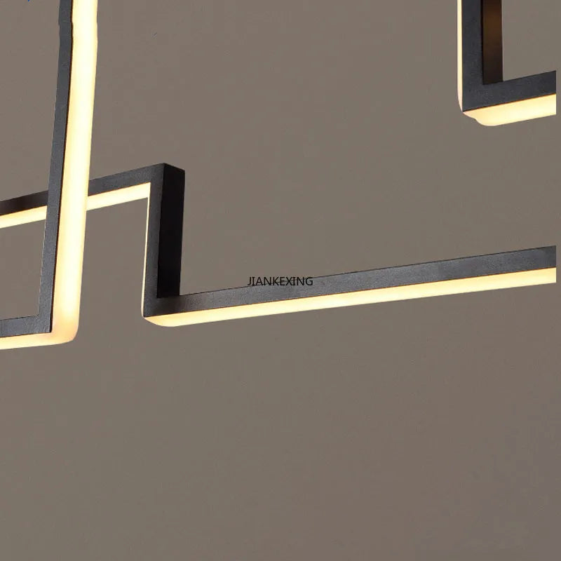 lustre led design réglable suspension pour intérieur maison