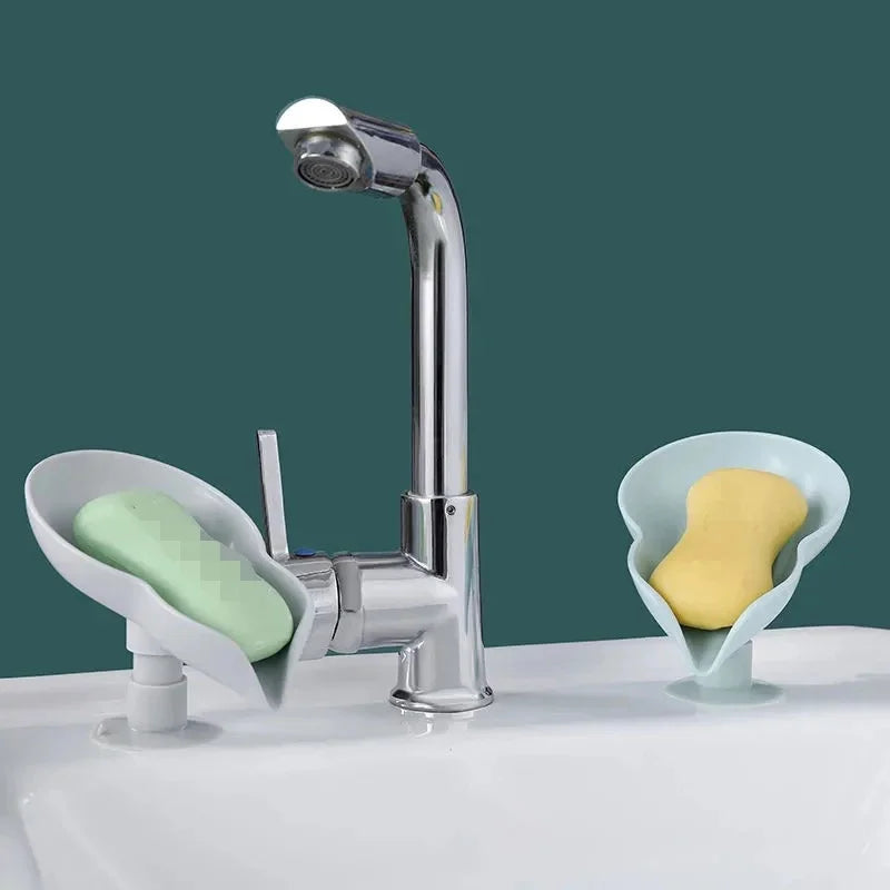 boîte à savon originale en forme de feuille pour la salle de bain - vue 3 sur 8