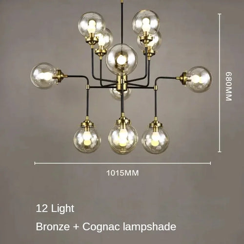 lustre artistique en verre pour décoration intérieure moderne - vue 14 sur 24