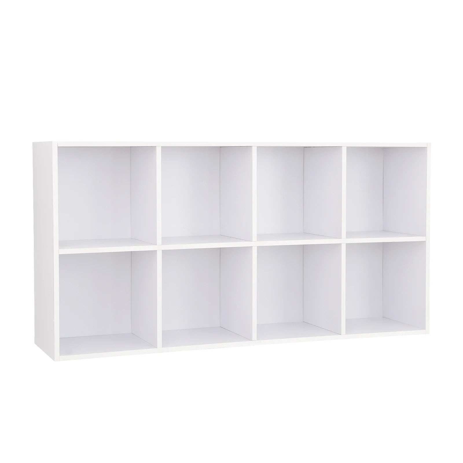 VASAGLE Bookcase, Wooden Bookshelf with 8 Compartments, Floor Standing Storage Unit for Files, Decor, In Study, Living Room - vue 8 sur 8