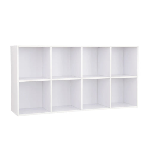 VASAGLE Bookcase, Wooden Bookshelf with 8 Compartments, Floor Standing Storage Unit for Files, Decor, In Study, Living Room - vue 9 sur 8