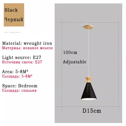 Modern minimalist horn pendant light for island lighting - vue 11 sur 12