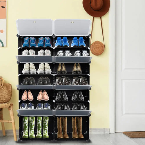meubles modulaires de rangement modernes pour chaussures - vue 4 sur 8