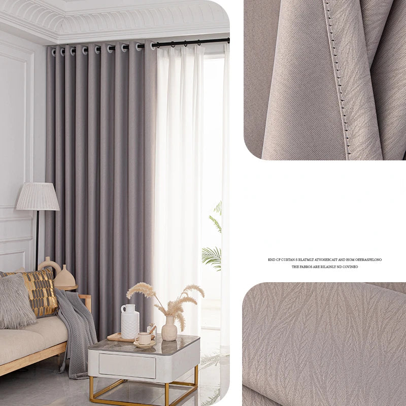 Rideau occultant léger motif floral style moderne salon