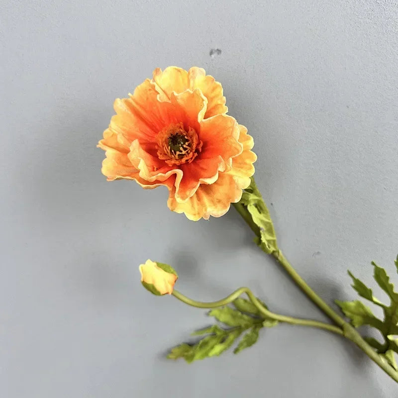 lot de 2 coquelicots artificiels pour décoration de fêtes et festivals - vue 8 sur 12