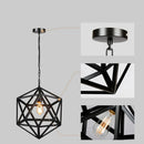 gzmj hexahedron droplight suspension en fer