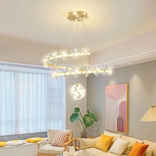Nordic crystal pendant light modern minimalist creative