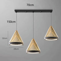Suspension design moderne conique pour éclairage intérieur