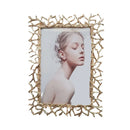 Golden Silver Art Photo Frame,Desktop Photo Display Ornaments,Bedroom Portrait Decor,Exquisite Creative Branch,Metal Photo Frame