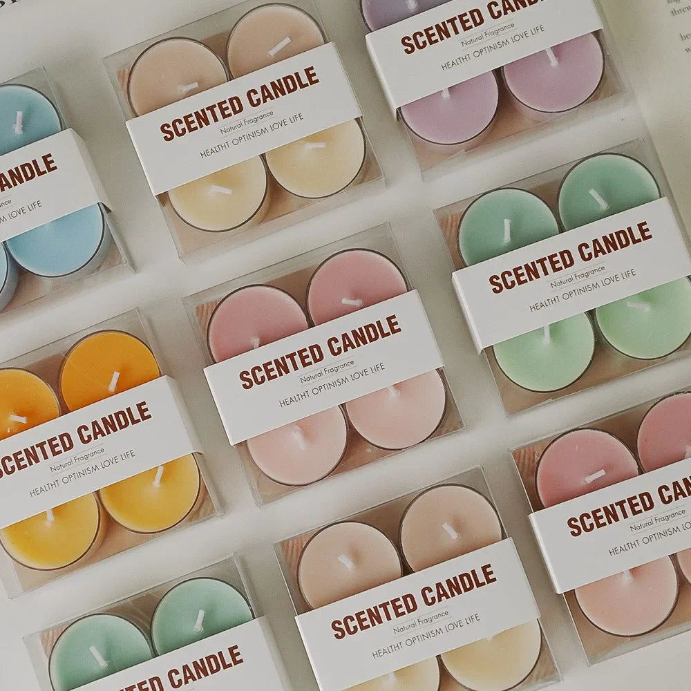 lot de 4 bougies parfumées en cire de soja pour décorations et événements - vue 5 sur 12