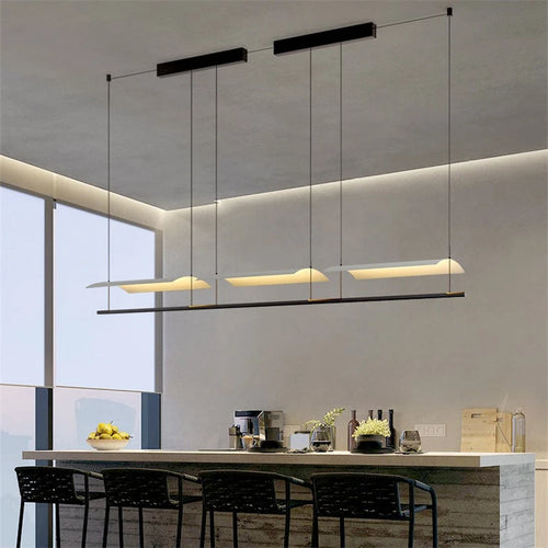 Modern forged iron pendant light minimalist nordic design - vue 3 sur 12