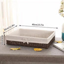 panier de rangement décoratif pour cosmétiques et fournitures