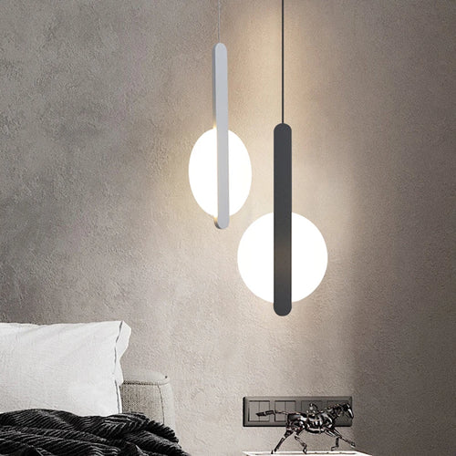 lampe suspension scandinave moderne led long câble