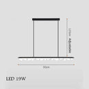 Modern minimalist gold and black chandelier for pendant lighting