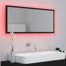 LED bathroom black 100x8,5x37 cm acrylic, modern Dressing room furniture girl bedroom bedside cabinet storage vanity wardrobe