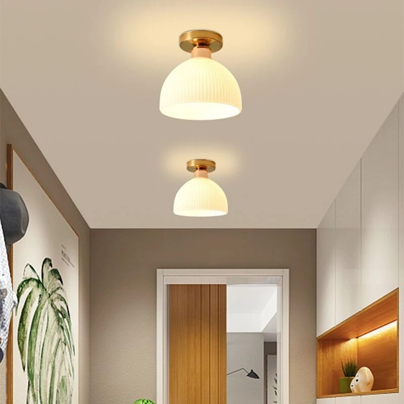 Plafonnier simple moderne blanc - vue 4 sur 23