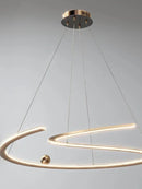 Minimalist circular ring pendant light in modern Nordic design