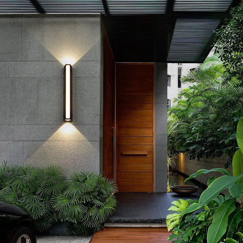 applique murale led moderne étanche en aluminium pour extérieur