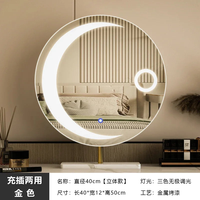 miroir led étoile moderne pour filles et cosmétiques luxe - vue 7 sur 14