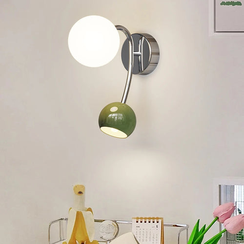 NOUVELLE boule ronde applique murale haut vers le bas applique murale chambre lampes de chevet salon allée couloir balcon appliques rouge vert jaune