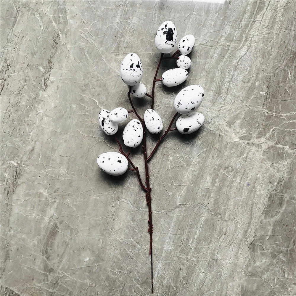 décoration œuf artificiel fleurs mousse pour pâques diy - vue 11 sur 17