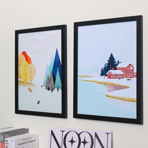 Home Decor Handmade Wooden Frames, A3 A4 16 Inch Sizes, Hangable and for Table Display, Great for Creative Photo Arrangements - vue 5 sur 9